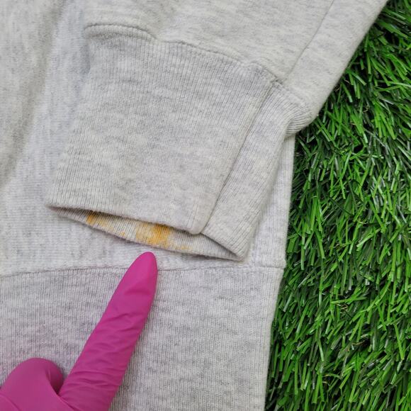 Champion Reverse-Weave Sweatshirt Large 24x25 Baggy Gray - Picture 4 of 15